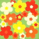 Thumbnail image for Modèle de carte verte à fleurs