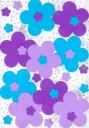 Thumbnail image for Modèle de Cartes pour enfants, modèle bleu et mauve