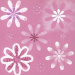 Thumbnail image for Modèle de carte avec des fleurs – pochoir fait maison