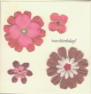 Post image for Comment faire une carte d’anniversaire fleurie : Happy Birthday !