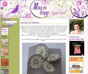 Post image for Miss en Scrap, des créations, des modèles, des idées pour vos loisirs créatifs