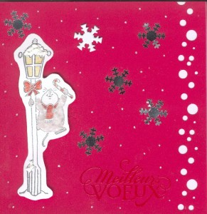 Post image for Carte de Bonne Année, hérisson et lampadaire