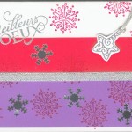 Thumbnail image for Modèle de Carte de voeux avec paillettes et flocons de neige