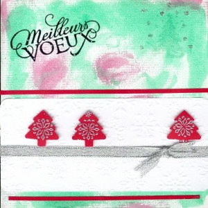 Post image for Modèle de Carte de voeux et de bonne année – sapins et couleurs