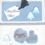 Thumbnail image for Modèle de Carte de voeux avec ruban et peinture métallique