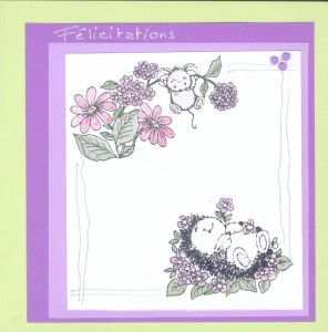 Post image for Carte de naissance couleurs printemps