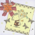 Thumbnail image for Modèle de Carte créative avec bouquet de fleurs