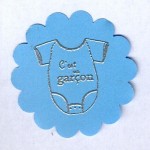 Thumbnail image for Embellissement pour faire-part : c’est un garçon