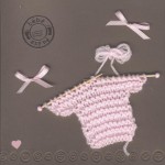 Thumbnail image for Modèle de carte de naissance et petit pull tricoté CN1105