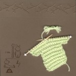 Thumbnail image for Modèle de carte de naissance et petit pull tricoté CN1101