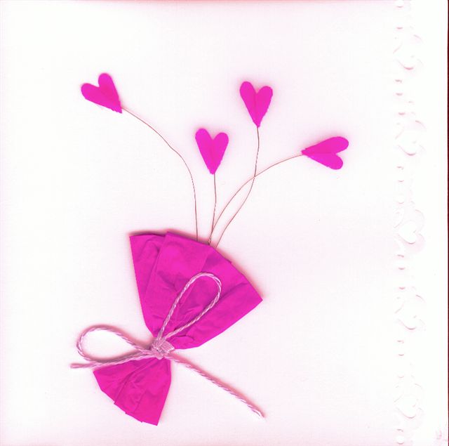 Carte pour Saint-Valentin avec coeurs