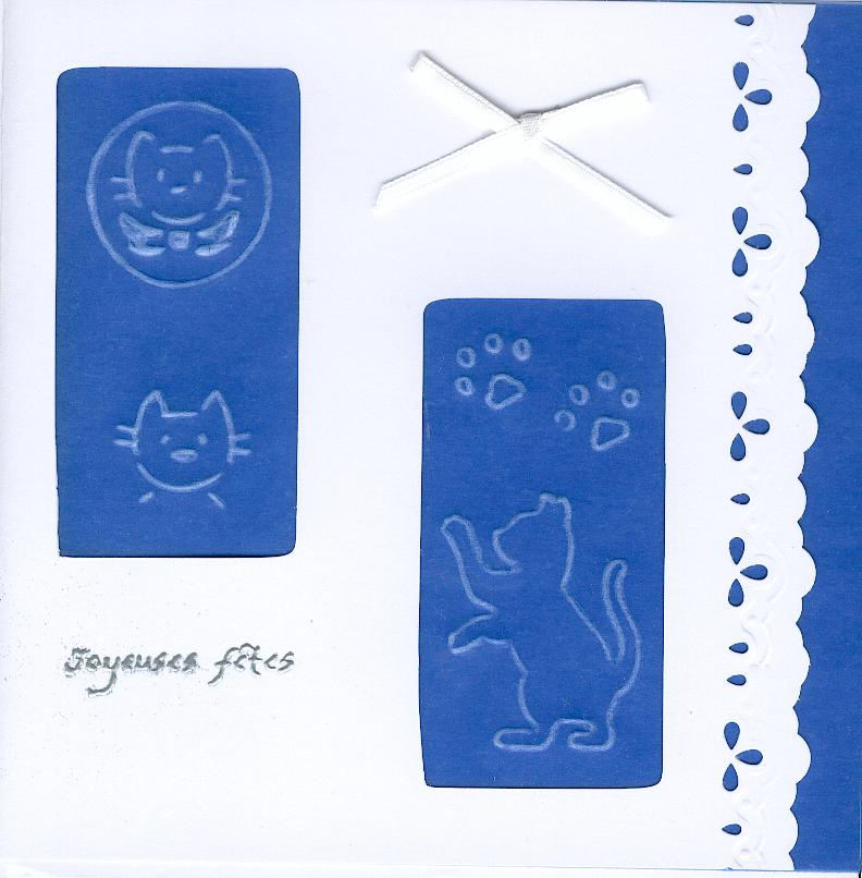 modele carte fete chat