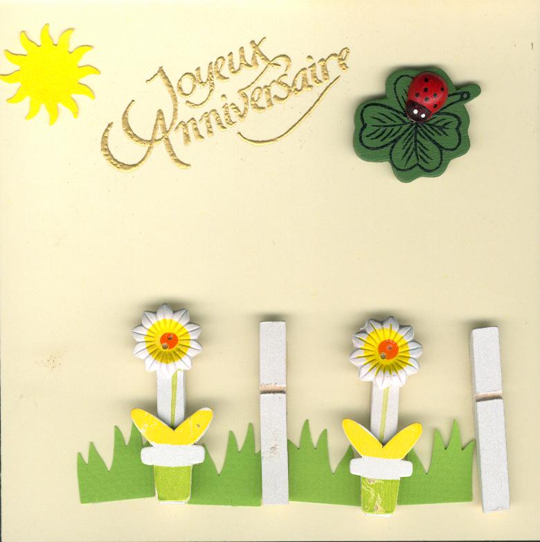 ModÃ¨le de carte anniversaire avec fleurs tournesols