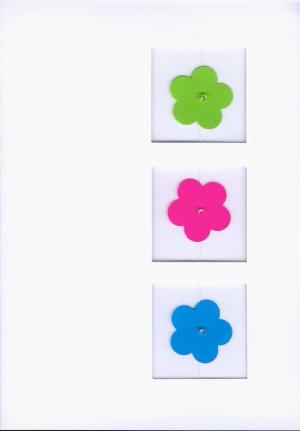 Carte rectangulaire à fleurs, vive l’été !