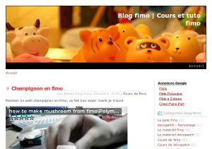 Post image for Cours et videos gratuits sur la pâte Fimo