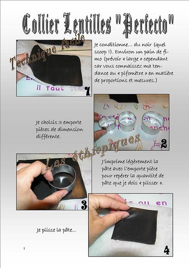 comment faire collier pate fimo