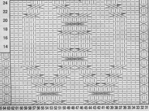 diagramme exemple de torsade pour faire un pull irlandais au tricot