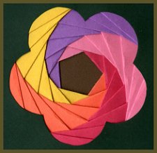 exemple de réalisation selon la technique de l'iris folding