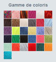 Gamme de couleurs de laine Phildar Impact